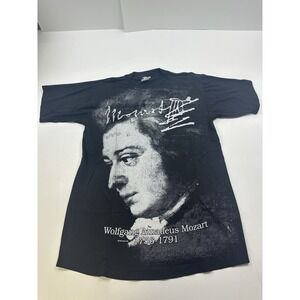 Vintage 90s Wolfgang Amadeus Mozart Concert Tour Men's T-Shirt sz Large